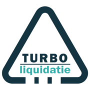 | turboliquidatie logo van turboliquidatie. Nl, in driehoekvorm met merknaam in het midden.